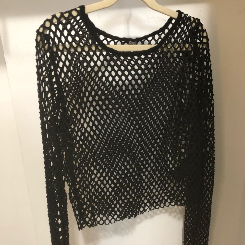 Punk/Grunge Urban Outfitters Mesh Crop Top